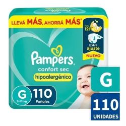 PAMPERS CONFORTSEC GDE HYP 110PADSX02IT